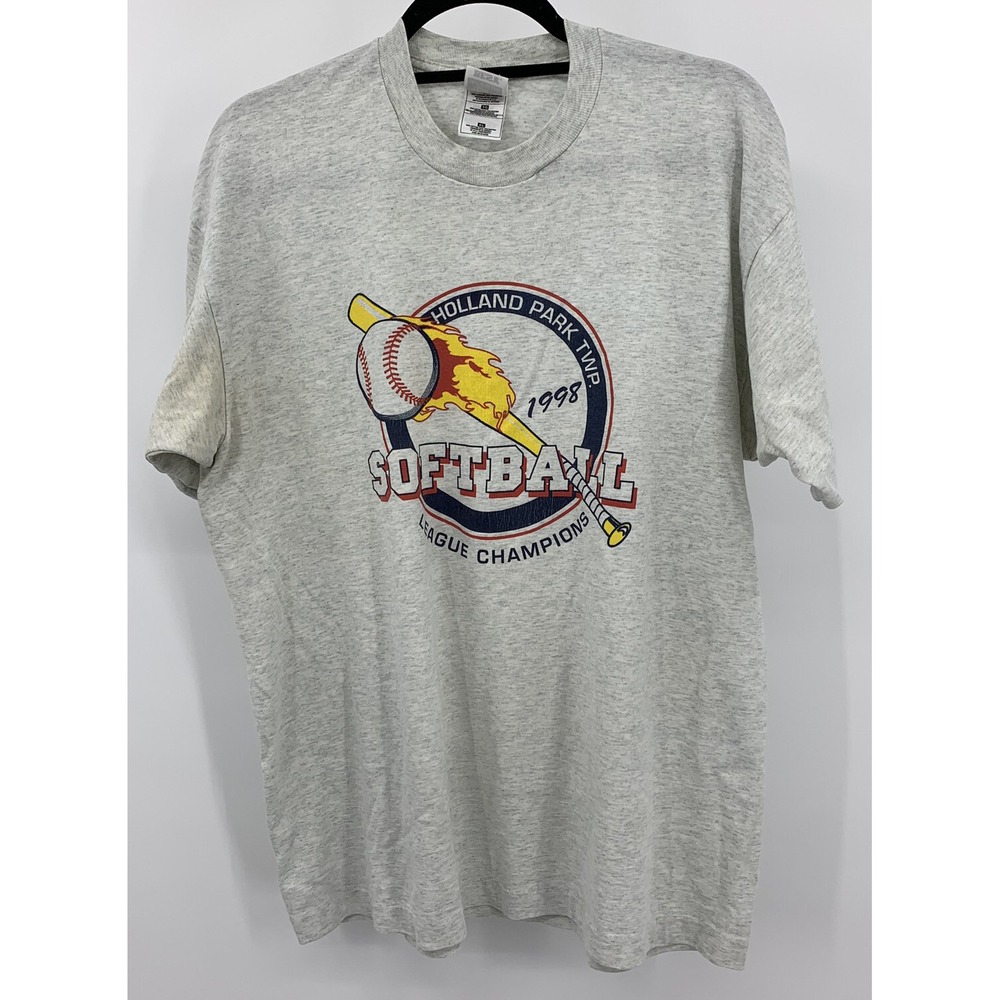 Vintage 1998 Softball Champions T-Shirt Size XL Fruit Of The Loom Single Stitch